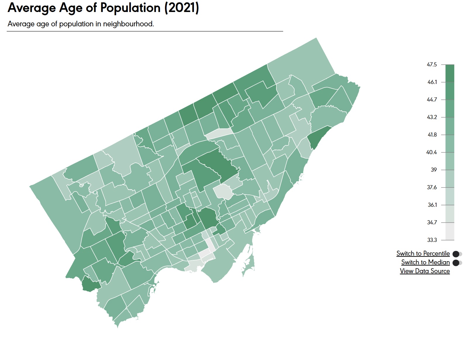 Toronto Neighbourhood Data Map